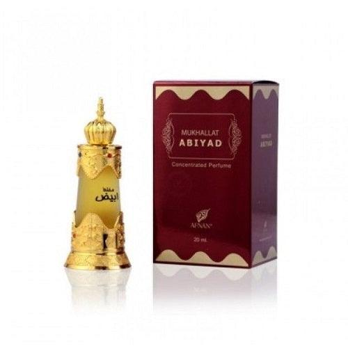 Afnan Mukhallat Abiyad Concentrated Oil Perfume 20ml - Thescentsstore