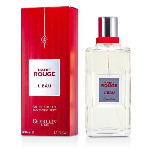 Guerlain Habit Rouge L`Eau EDT 100ml Perfume For Men - Thescentsstore